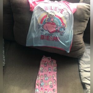 Nintendo Kids Pajama Set - Pink and Blue